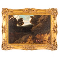Paesaggio con sentiero incassato