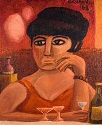 Girl At A Bar, 1968, 1968