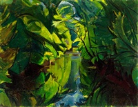 Kanal mit Brücke, 1921