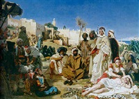 Les marchands d'esclaves au Faubourg Babazoun à... Les marchands d'esclaves au Faubourg Babazoun à...