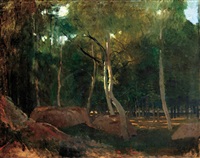 The Forest of Fontainebleau with Rocks, 1876