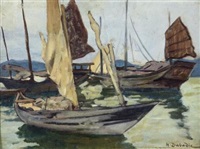 JONQUES ET SAMPANS, BAIE DE NHATRANG (SUD..., 1930
