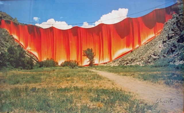 Wrapping The West Valley Curtain Rifle Colorado By Christo And