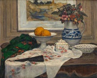 Composition à l'éventail et aux objets domestiques, 1915