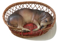 Beagle in a Basket, 1990