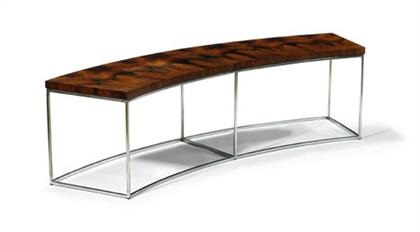 Curved Sofa Table By Milo Baughman On Artnet Curved Sofa Table By Milo Baughman