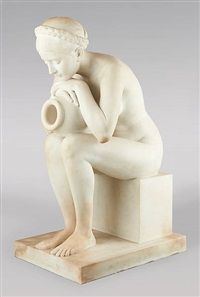 Jeune femme nue à la source