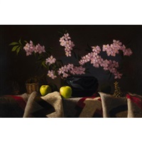 Santa Clara Pot, Blossoms, and Apples