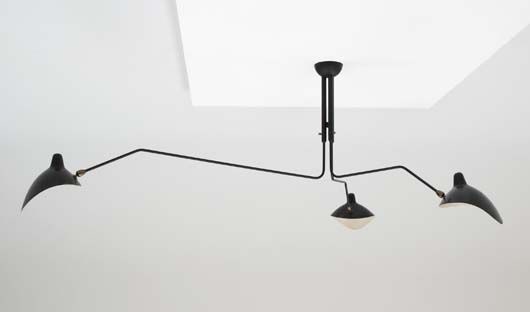 Three Arm Ceiling Light By Serge Mouille On Artnet