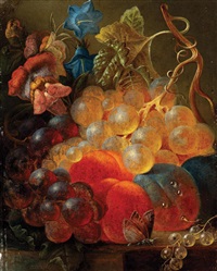 Still Life with Fruit and a Butterfly