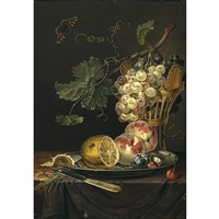 Still life with fruits and insects, 1827 Still life with fruits and insects, 1827