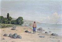 Figure on the coast
