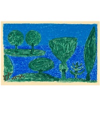 Sechs Bäume am Wasser, 1939