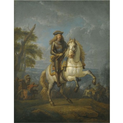 Equestrian portrait of the Emperor Charles VI by Pieter van Bloemen on