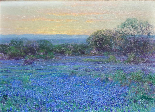 A Bluebonnet Field North West Of San Antonio Texas By Julian Onderdonk On Artnet