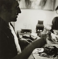 Philippe Hiquily dessinant sous l'effet de..., 1960 Philippe Hiquily dessinant sous l'effet de..., 1960