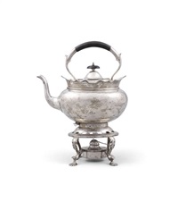 AN IRISH SILVER KETTLE STAND, 1909