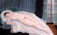 Le modèle endormi dans l'atelier