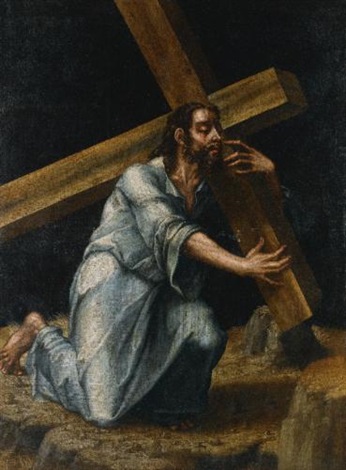 christ carrying the cross by luis de morales on artnet