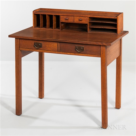 Gustav Stickley Model No 720 Writing Table By Gustav Stickley On
