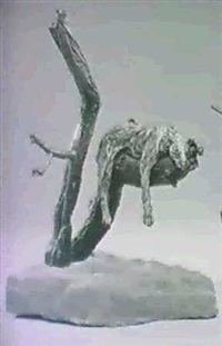 LEOPARD ON A TREE, 1988