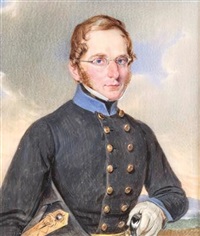 A portrait of a gentleman in a uniform and..., 1833 A portrait of a gentleman in a uniform and..., 1833
