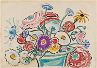 Blumenstillleben, 1956