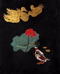 Canard et lotus