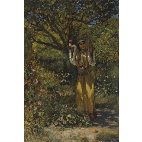 In the garden by Edwin Lord Weeks on artnet