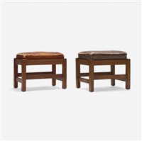 Footstools model 397, set of two, 1915