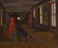 Interior, the Long Gallery at Sutton Place, 1921 Interior, the Long Gallery at Sutton Place, 1921