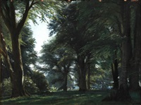 View from a forest with beech trees, 1899 View from a forest with beech trees, 1899