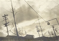 Street scene with telephone poles and..., 1930–1939 Street scene with telephone poles and..., 1930–1939