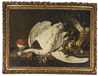 Nature morte au cygne sur un entablement, 1640 Nature morte au cygne sur un entablement, 1640