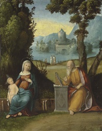The Madonna and Child, painted by Saint Luke, in The Madonna and Child, painted by Saint Luke, in