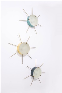 Three wall lamps, 1955