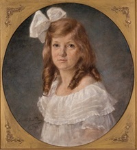 Bildnis eines Mädchen mit Haarmasche, 1927 Bildnis eines Mädchen mit Haarmasche, 1927