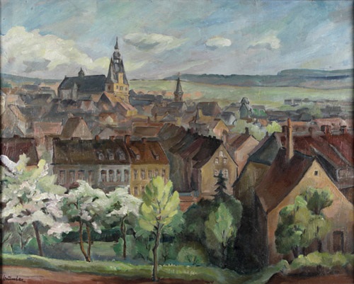 Blick Auf St Wendel Vom Gudesberg Aus Im Hintergrund Die
