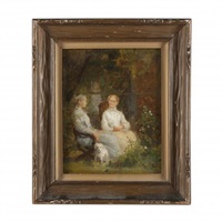 Two Sisters in the Garden