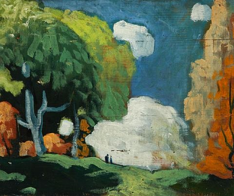 landscape with two figures