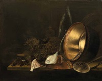 Natura morta con pesci e paiolo