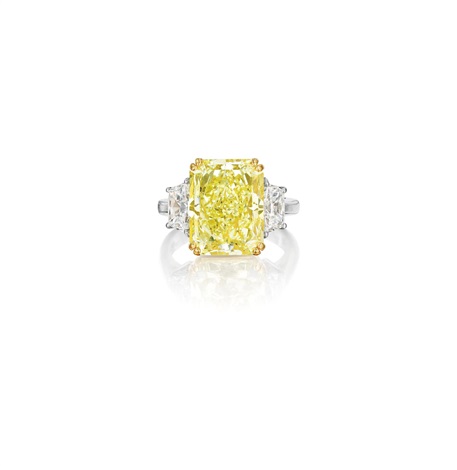 cartier canary diamond ring