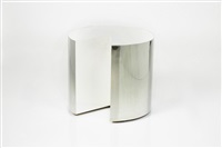Cylindrical wedge side table, 1980–1989