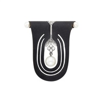 Attributed to Marsh Oxidized Steel, Silver,...
