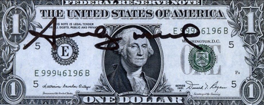 One Dollar Bill front by Andy Warhol on artnet