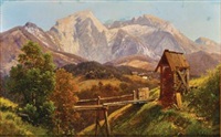 Blick auf den Hohen Göll, 1885