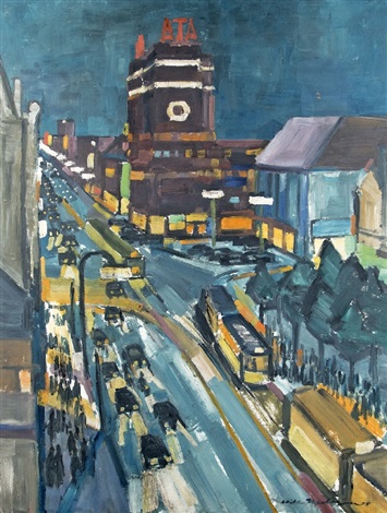 Evening At Wilhelm Marx Haus In Dusseldorf By Edith Hultzsch On Artnet