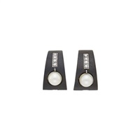 Attributed to Marsh Pair of Oxidized Steel,...