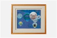 Untitled #2 abstract pastel, 1984
