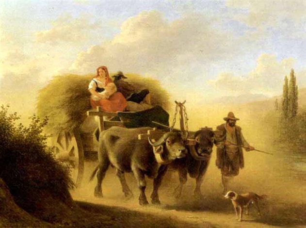 Ritorno dai campi by Abraham (Alexandre) Teerlink on